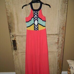 GB  Color Block Maxi Dress Sz Small (Y-12)